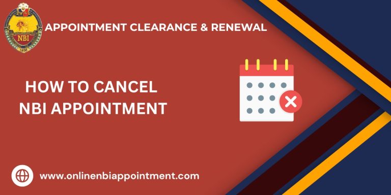 How to cancel NBI Appointment