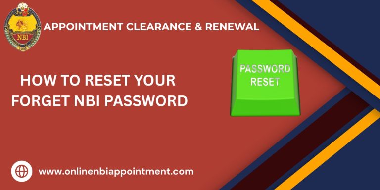 How to reset NBI Clearance Password