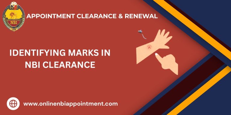 Identifying marks for NBI Clearance