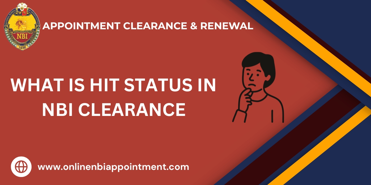 What is HIT status in NBI Clearance