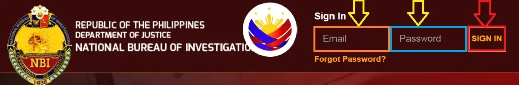 NBI Reference Number step 2