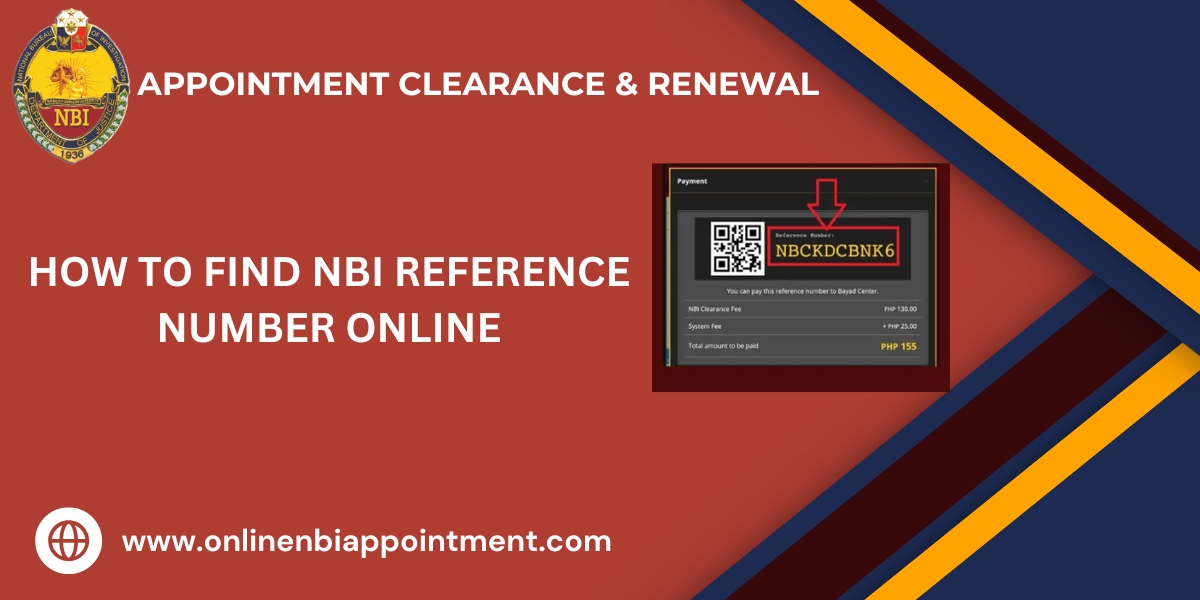 how to find NBI Reference number online