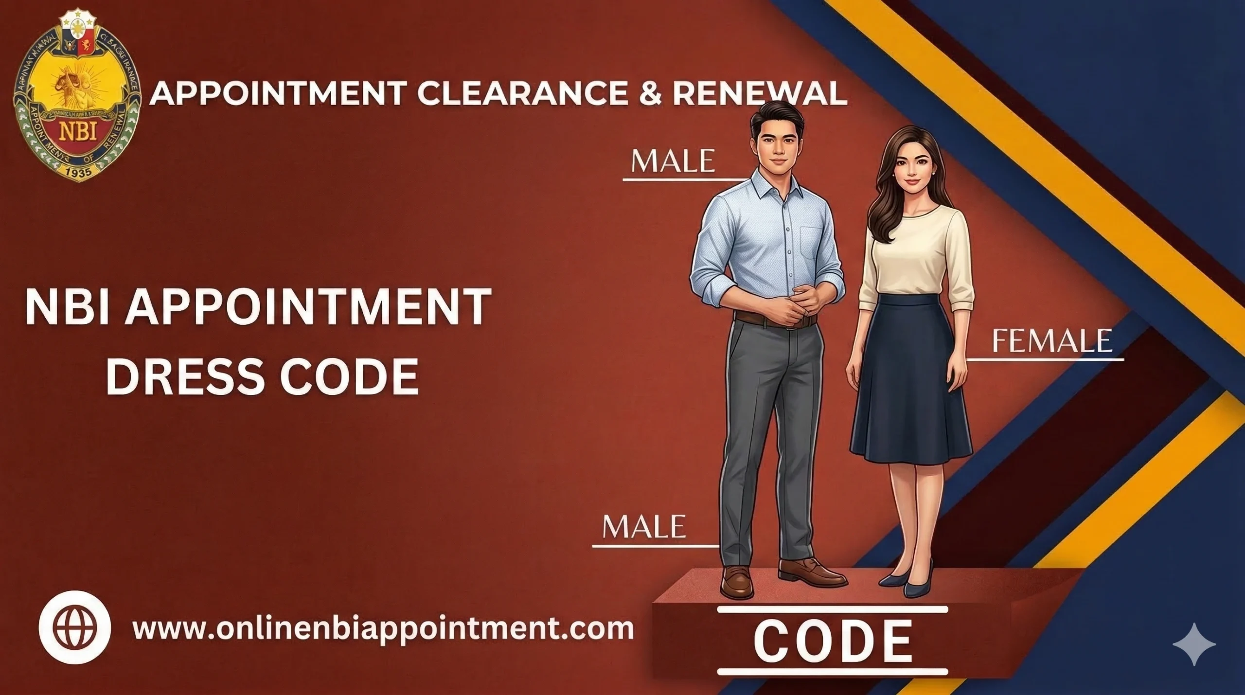 NBI Dress Code for male and female